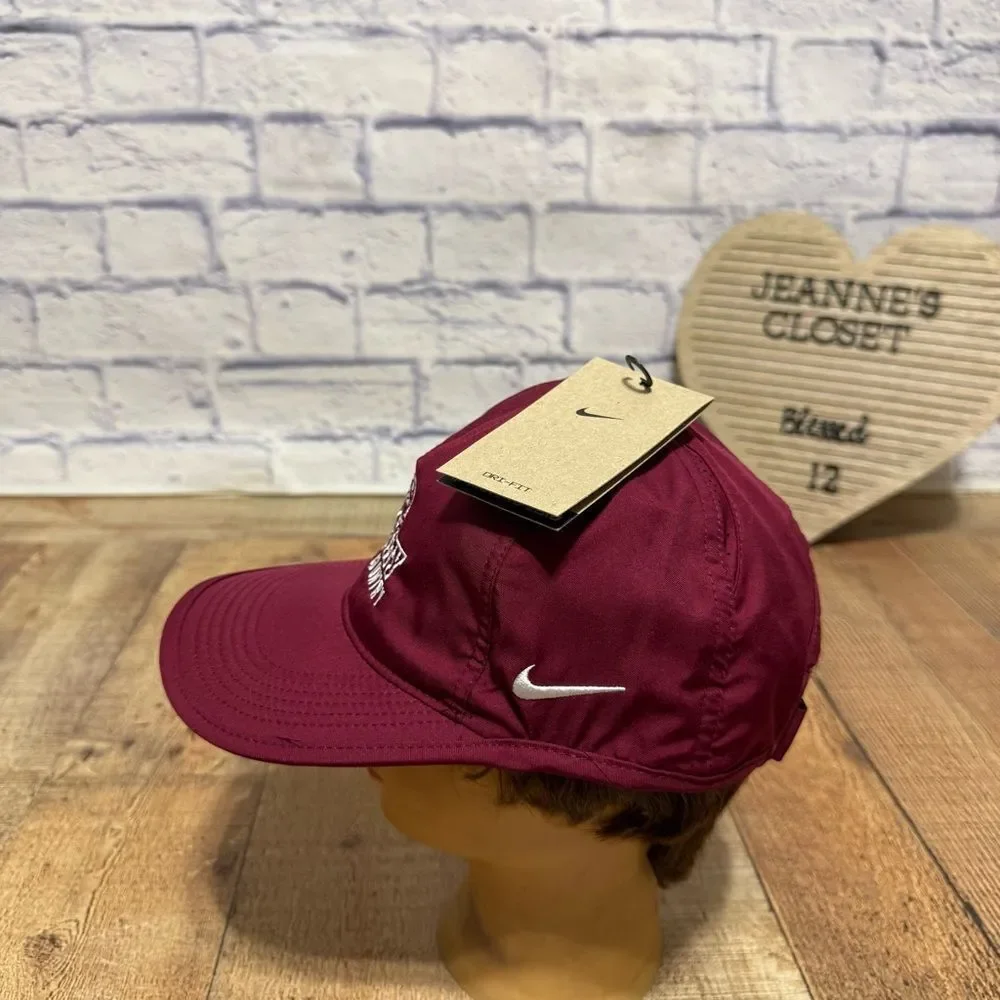 Nike Dri-Fit Trinity Cross Country Featherlight Maroon CJ7082-692 Running Hat